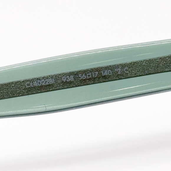 NEW CELINE CL40228I 93B CELINE GREEN GREY GRADIENT CAT EYE WOMEN SUNGLASSES - Picture 9 of 10